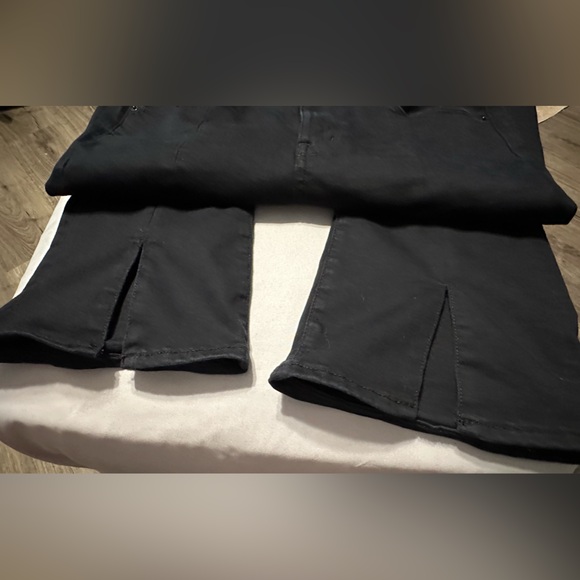 American Eagle Next Level Stretch High Rise Kick Boot Cut Black Jeans - Picture 5 of 8